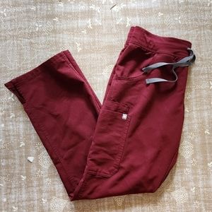 Figs Burgundy Women's Pants